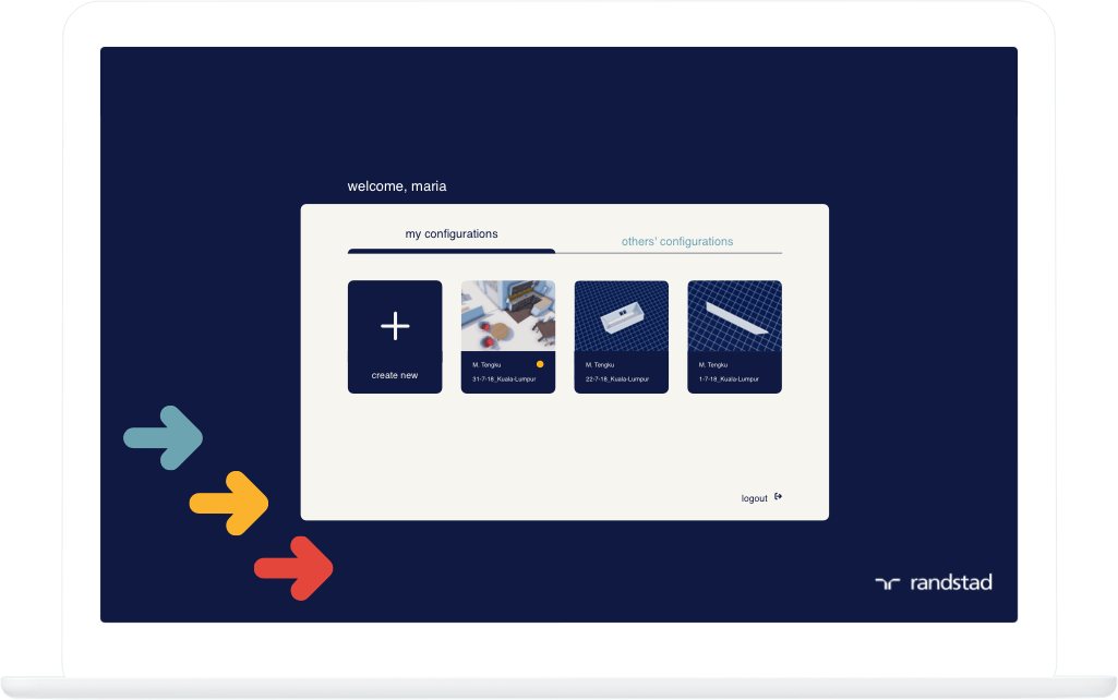 Function Menu - Randstad Office Configurator