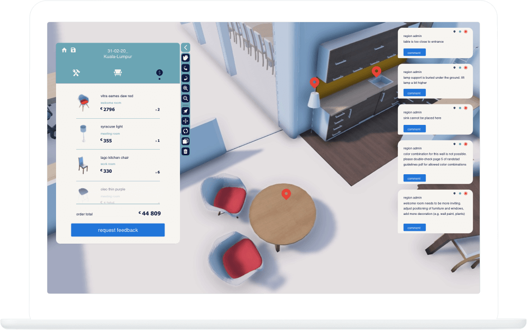 Function Implement feedback - Randstad Office Configurator