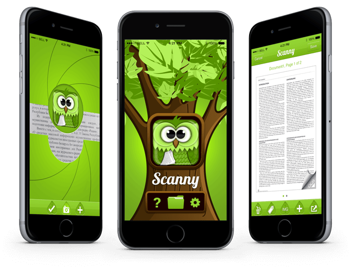 Scanny OCR app overzicht