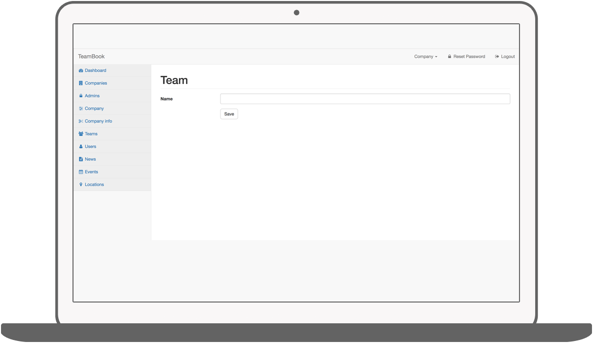 Function Team toevoegen  - Teambook intranet app
