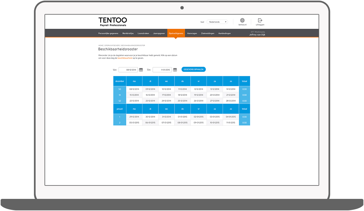 Function Adaptive (mobiele) website - My Tentoo adaptive webdesign
