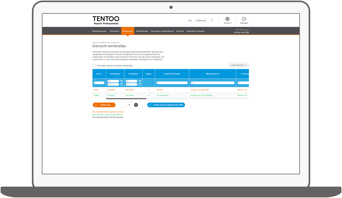 Function Functioneel design en kleurgebruik - My Tentoo adaptive webdesign