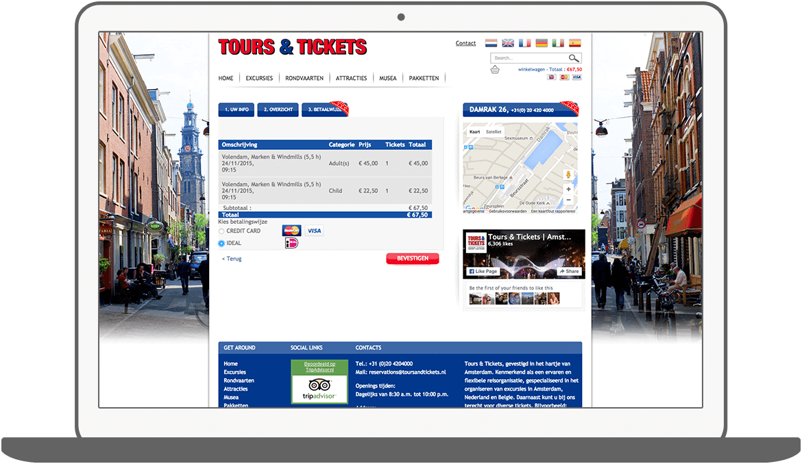 Function Payment - Tours & Tickets