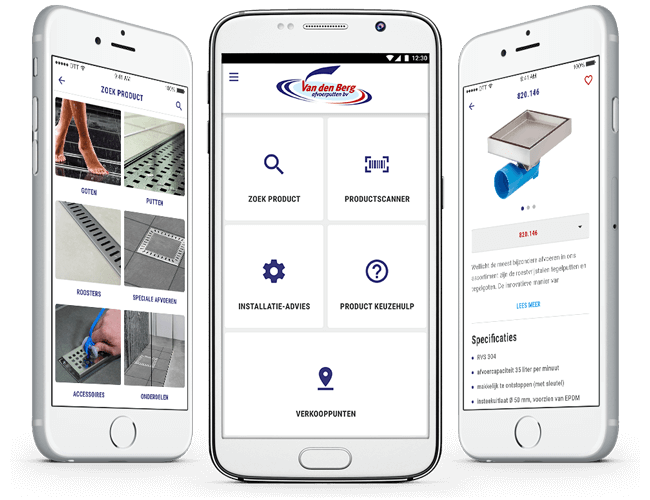 Van den Berg product information app