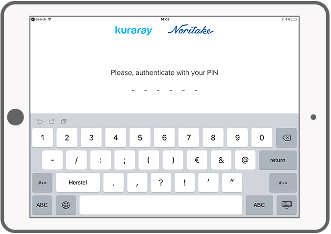 Function Login with a pin - Kuraray Noritake rating app