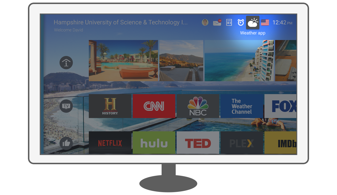 Function Launch the app - Philips Android TV weather app