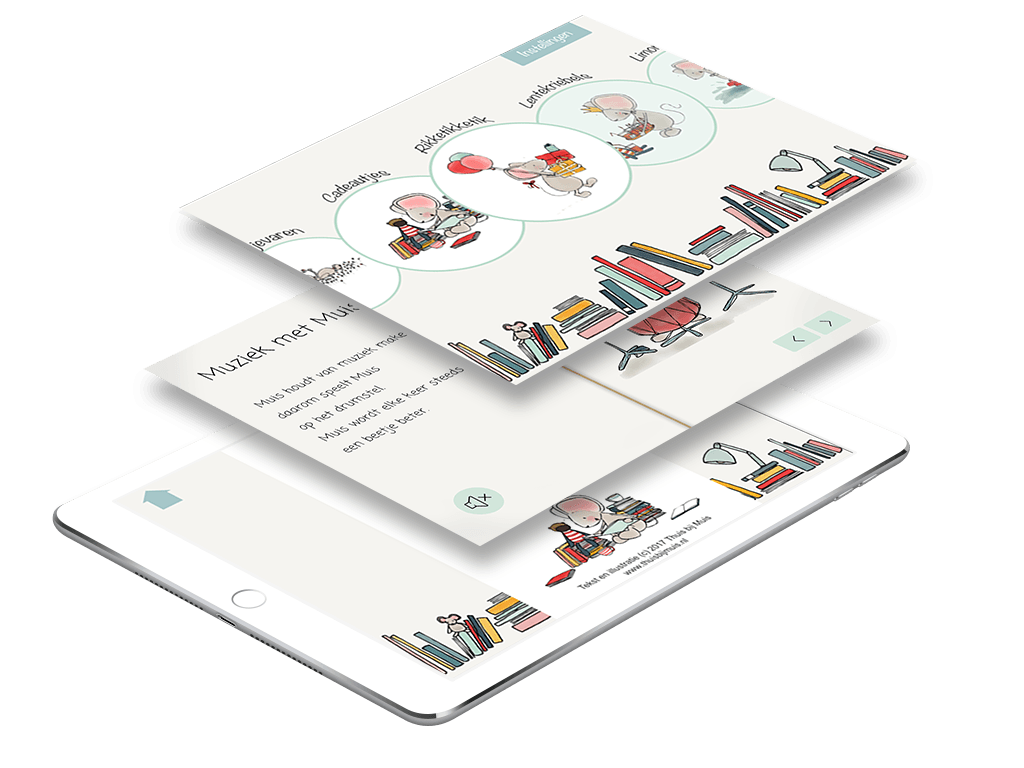 Thuis bij Muis reading app description