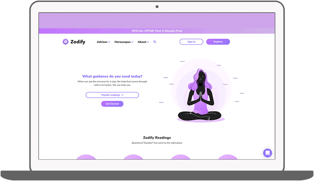 Function Homepagina - Zodify spiritueel platform