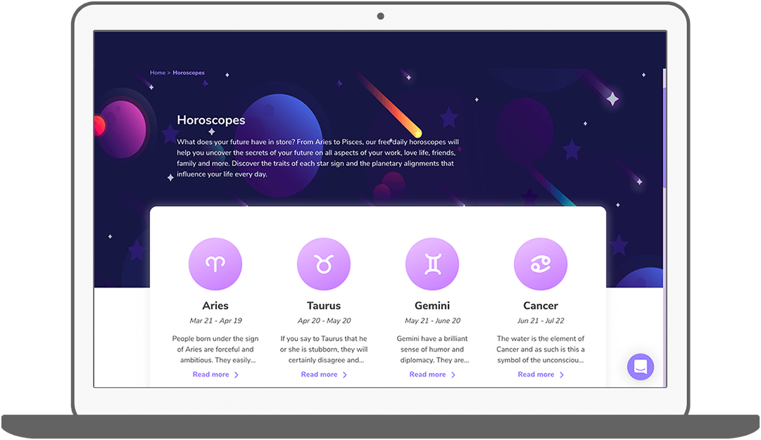 Function Horoscoop - Zodify spiritueel platform