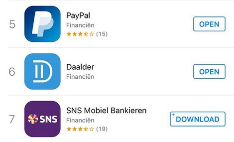 Payment app Daalder success in app stores