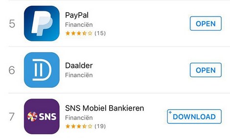 Payment app Daalder success in app stores