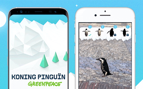 King Penguin - Greenpeace AR live in app stores