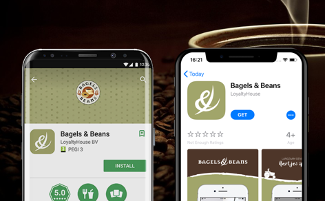The Bagels & Beans loyalty app attracts the general public