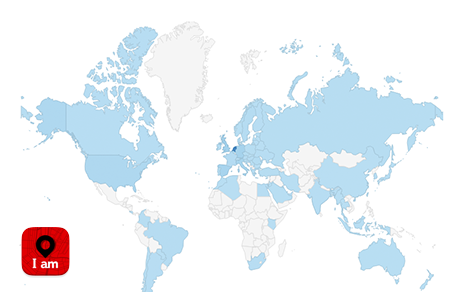 Map of the countries where ADC was downloaded