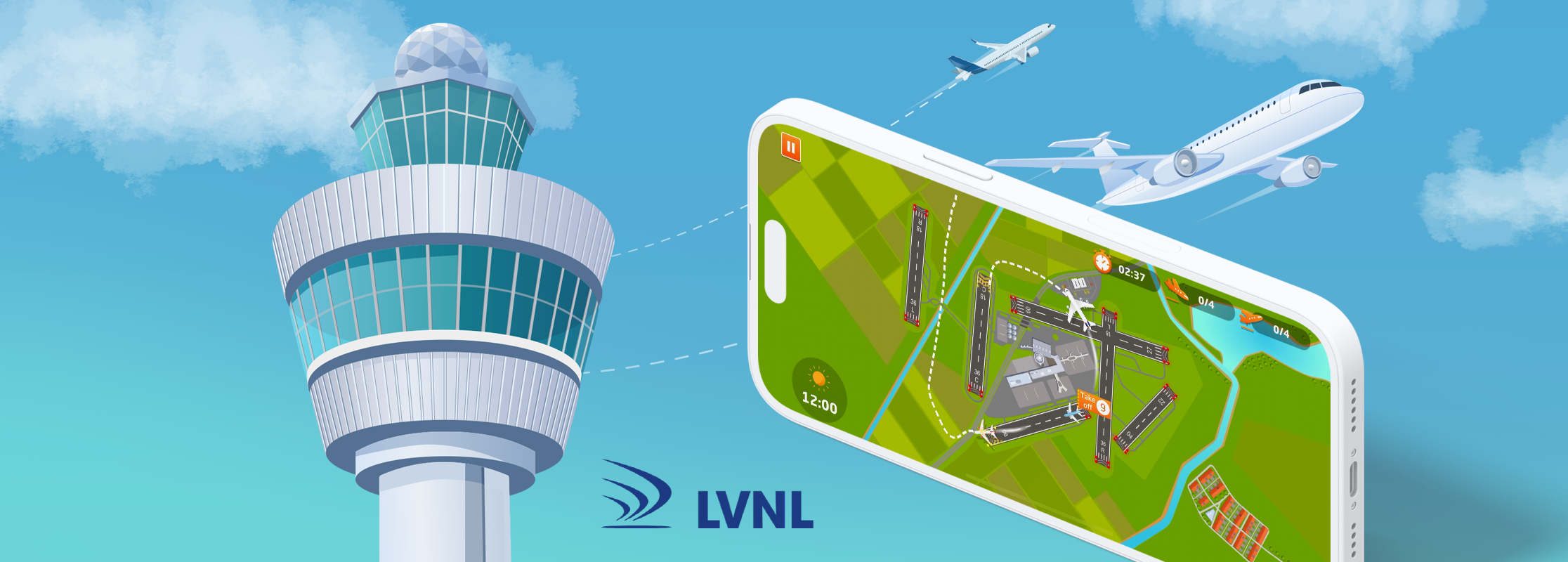LVNL: manage air traffic control in this innovative game