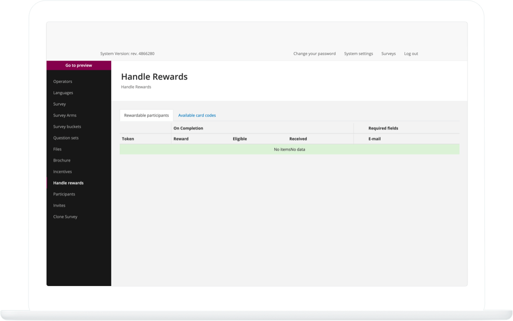 Function Rewards overview - RIVM Respondent Driven Sampling
